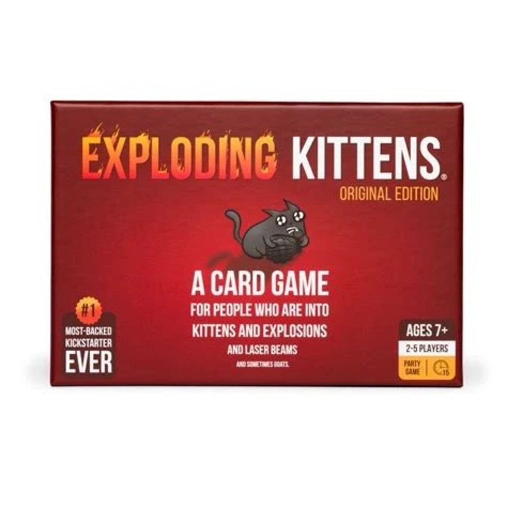 Exploding Kittens : Original Edition Party Card Game, Ages 7+, 2-5 Players